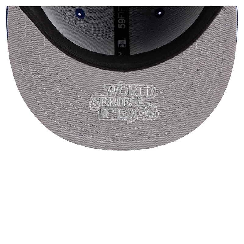 Casquette ajustée New Era Royal York Mets Hidden Hit 59FIFTY pour homme