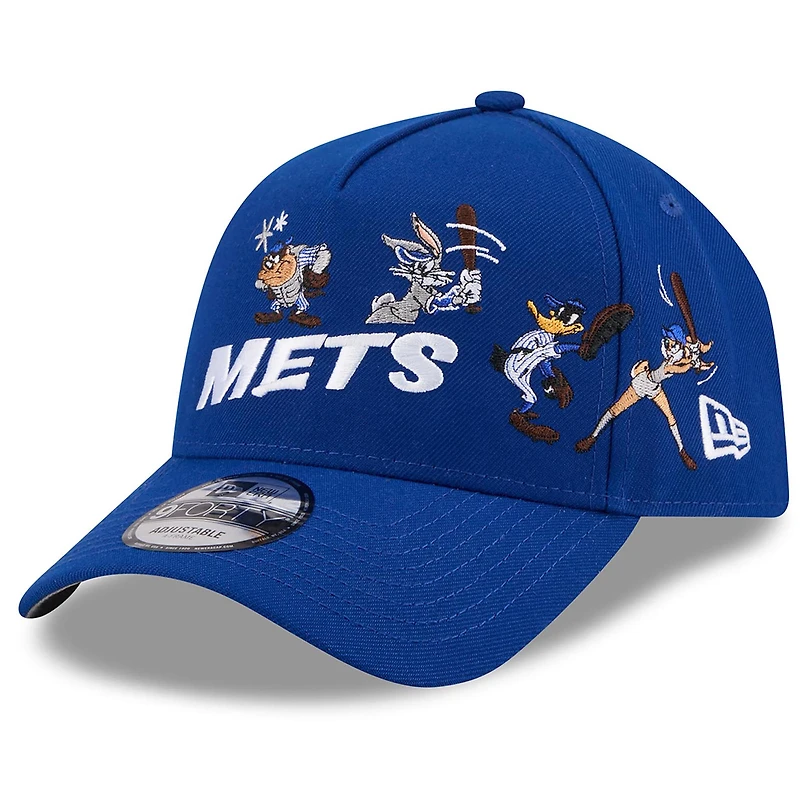 Casquette ajustable New Era Royal New York Mets Looney Tunes A-Frame 9FORTY pour homme