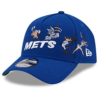 Casquette ajustable New Era Royal New York Mets Looney Tunes A-Frame 9FORTY pour homme