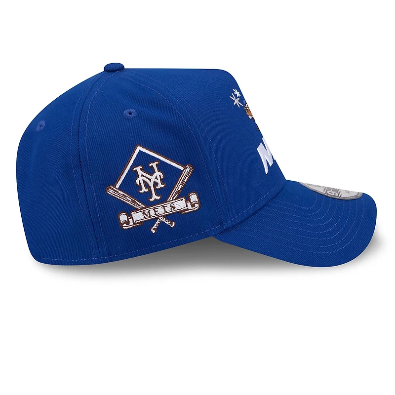 Casquette ajustable New Era Royal New York Mets Looney Tunes A-Frame 9FORTY pour homme