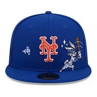 Men's New Era Royal York Mets Looney Tunes Bugs Bunny 59FIFTY Fitted Hat
