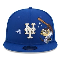 Men's New Era Royal New York Mets Looney Tunes Tasmanian Devil 9FIFTY Snapback Hat