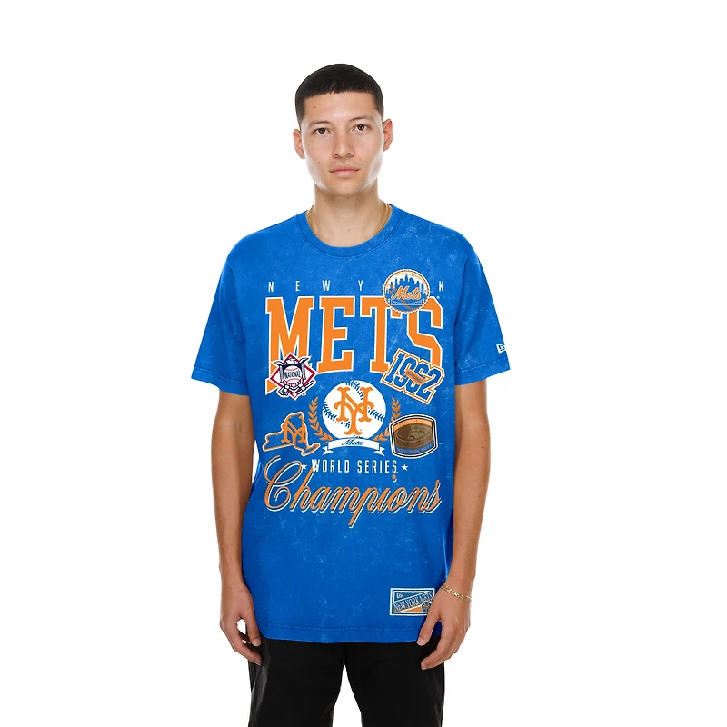 Men's New Era Royal York Mets Mineral Wash T-Shirt