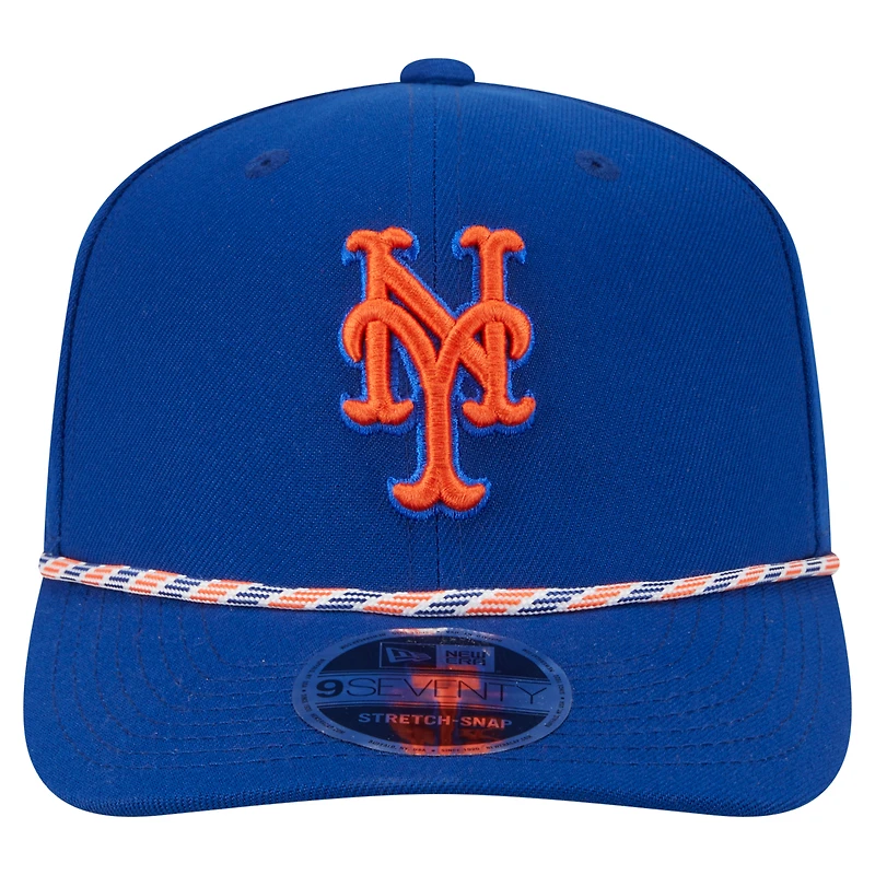 Men's New Era Royal New York Mets Multi-Rope 9SEVENTY Stretch-Snap Hat