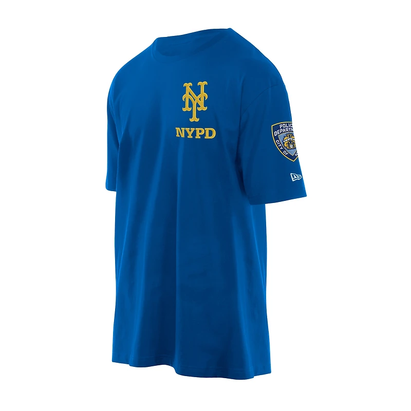 T-shirt brodé New Era Royal York Mets NYPD pour homme