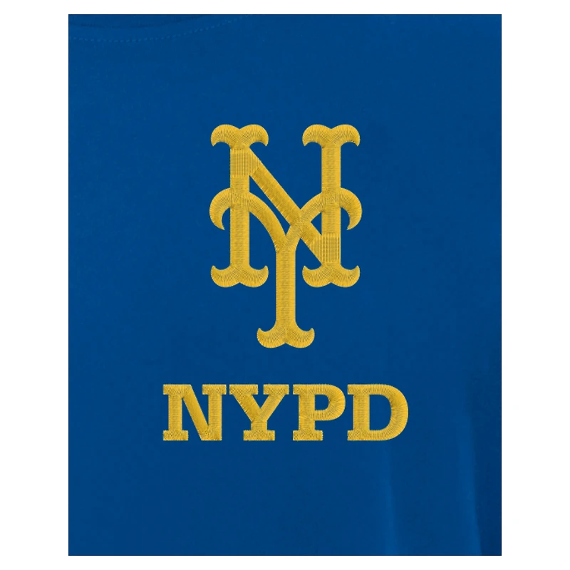 Men's New Era Royal York Mets NYPD Embroidered T-Shirt