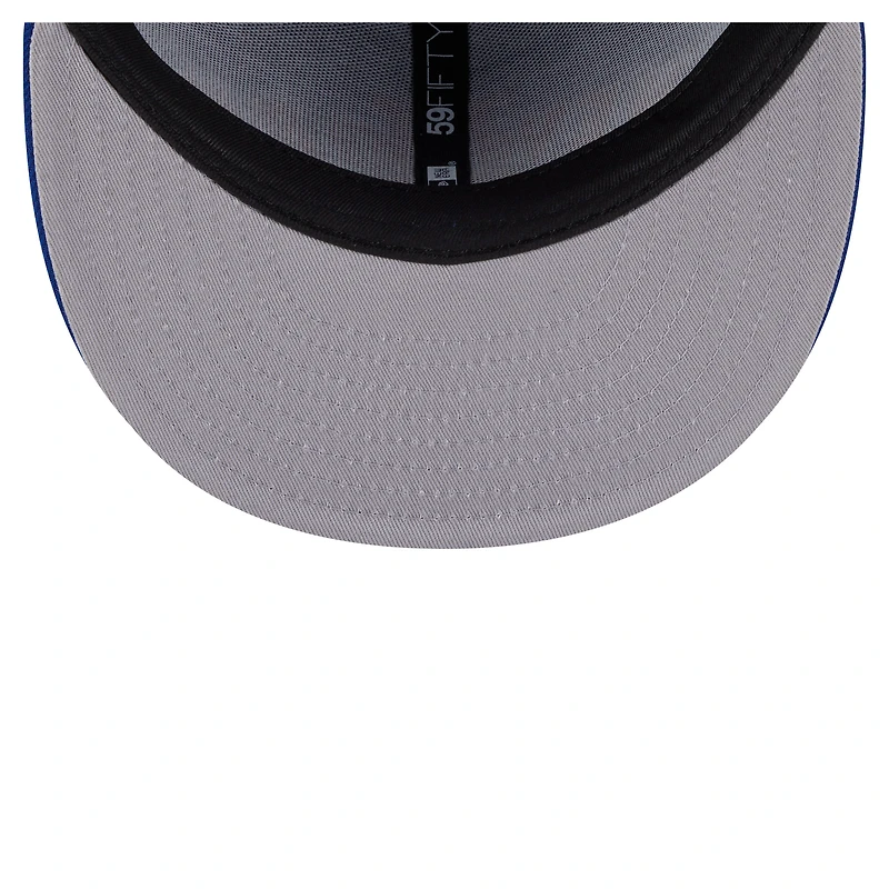 Men's New Era Royal York Mets Overlap 59FIFTY Fitted Hat