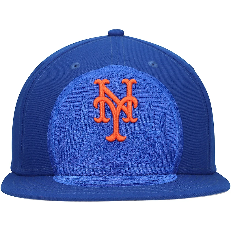 Casquette ajustée 59FIFTY Royal New York Mets Shadow Logo pour homme Era