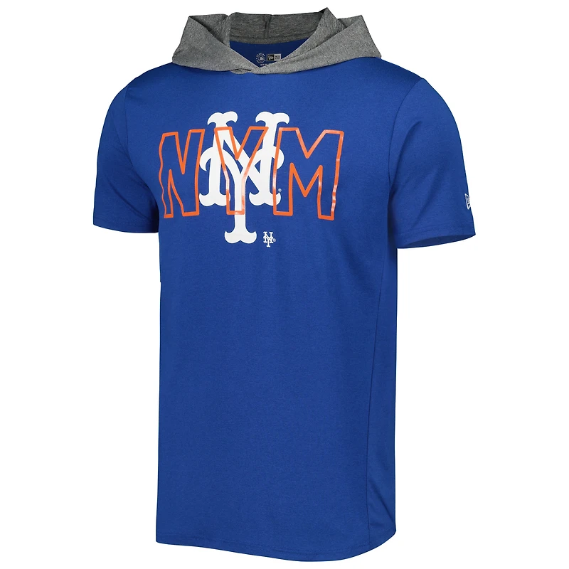 T-shirt à capuche New Era Royal York Mets Team pour homme