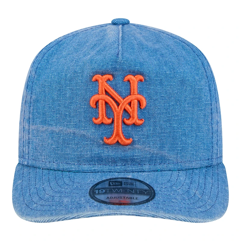 Men's New Era Royal New York Mets Throwback Denim Classic 19TWENTY Adjustable Hat