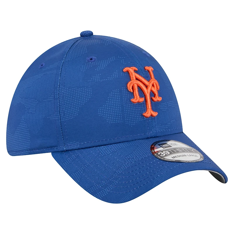 Men's New Era Royal York Mets Tonal Camo 39THIRTY Flex Hat