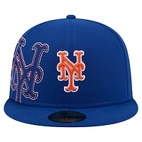 Men's New Era Royal York Mets Yarn Stitch 59FIFTY Fitted Hat