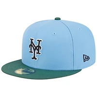 Men's New Era  Sky Blue/Cilantro York Mets 1986 World Series 59FIFTY Fitted Hat