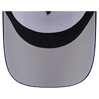 Men's New Era Stone/Royal New York Mets Text A-Frame Trucker 9FORTY Hat