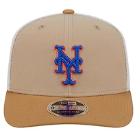 Men's New Era  Stone New York Mets 9SEVENTY Trucker Adjustable Hat
