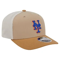 Men's New Era  Stone New York Mets 9SEVENTY Trucker Adjustable Hat