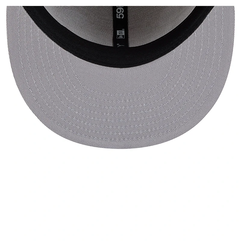 Men's New Era Tan York Mets Fruit Sticker 59FIFTY Fitted Hat