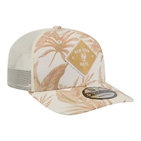 Men's New Era  Tan New York Mets Tonal Palm COOLERA 9SEVENTY Adjustable Trucker Hat