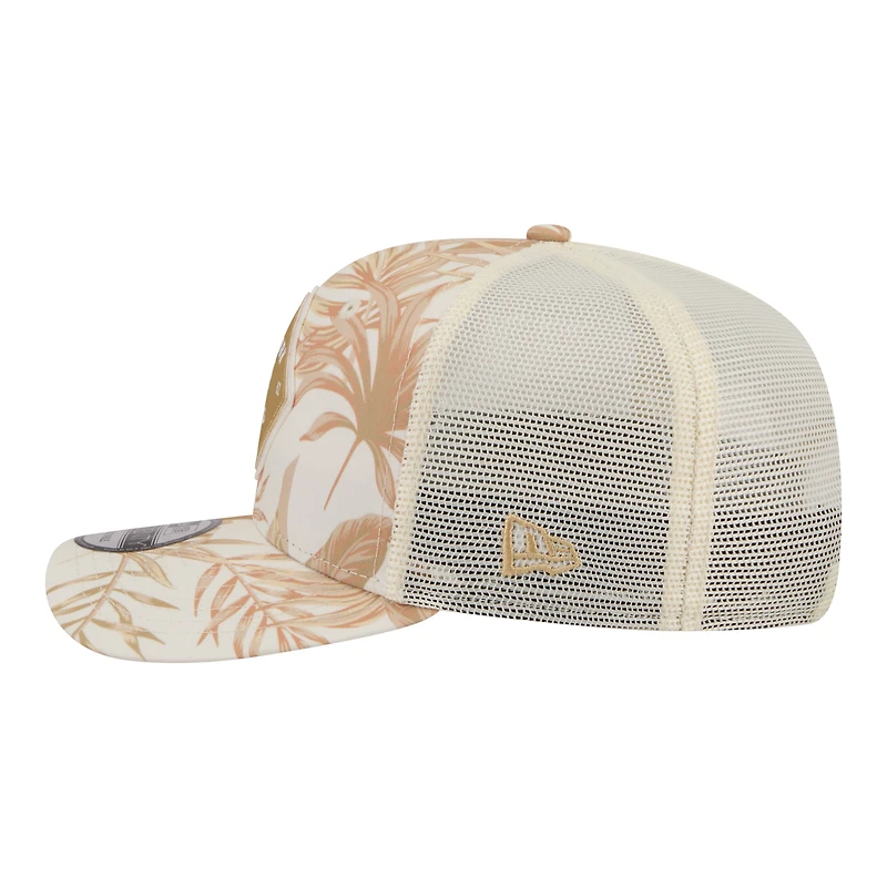 Men's New Era  Tan New York Mets Tonal Palm COOLERA 9SEVENTY Adjustable Trucker Hat