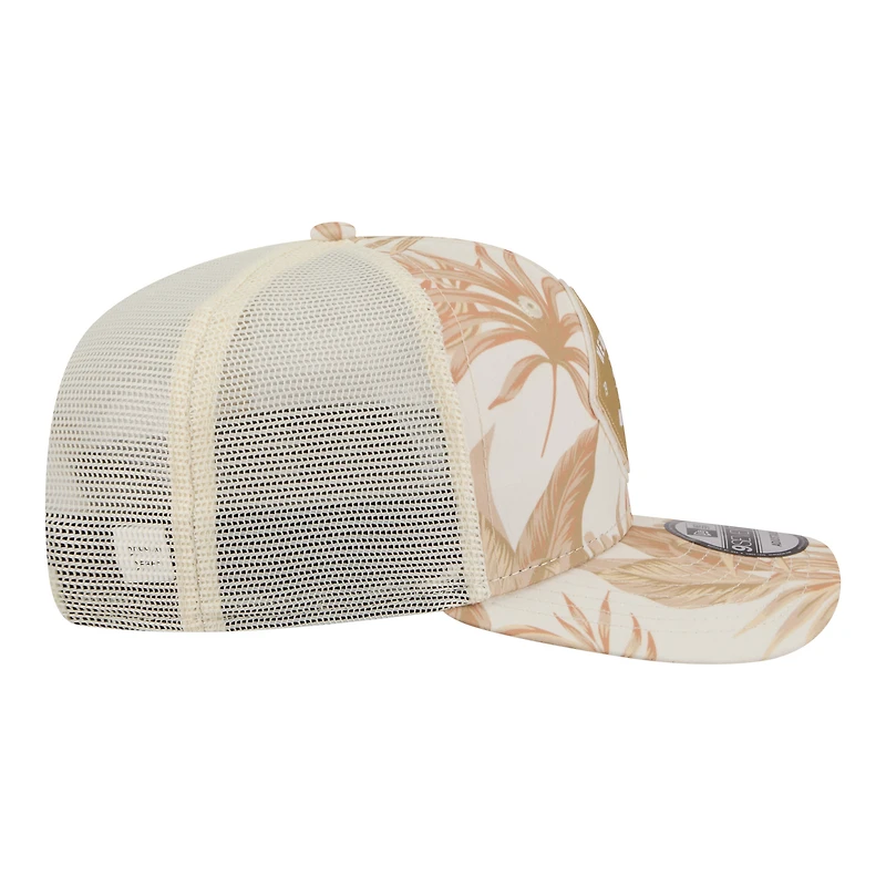 Men's New Era  Tan New York Mets Tonal Palm COOLERA 9SEVENTY Adjustable Trucker Hat