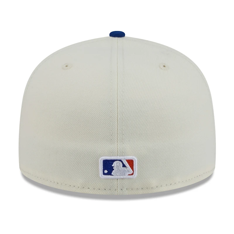 Men's New Era White/Royal York Mets Blossom 59FIFTY Fitted Hat