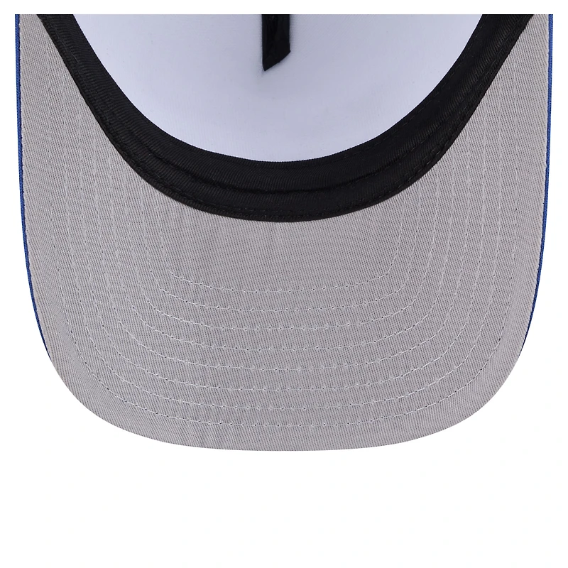 Men's New Era White/Royal New York Mets Foodie A-Frame 9FIFTY Trucker Snapback Hat
