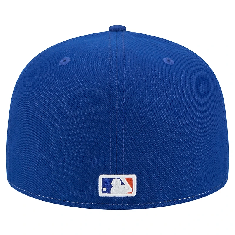 Men's New Era White/Royal York Mets Repeat 59FIFTY Fitted Hat