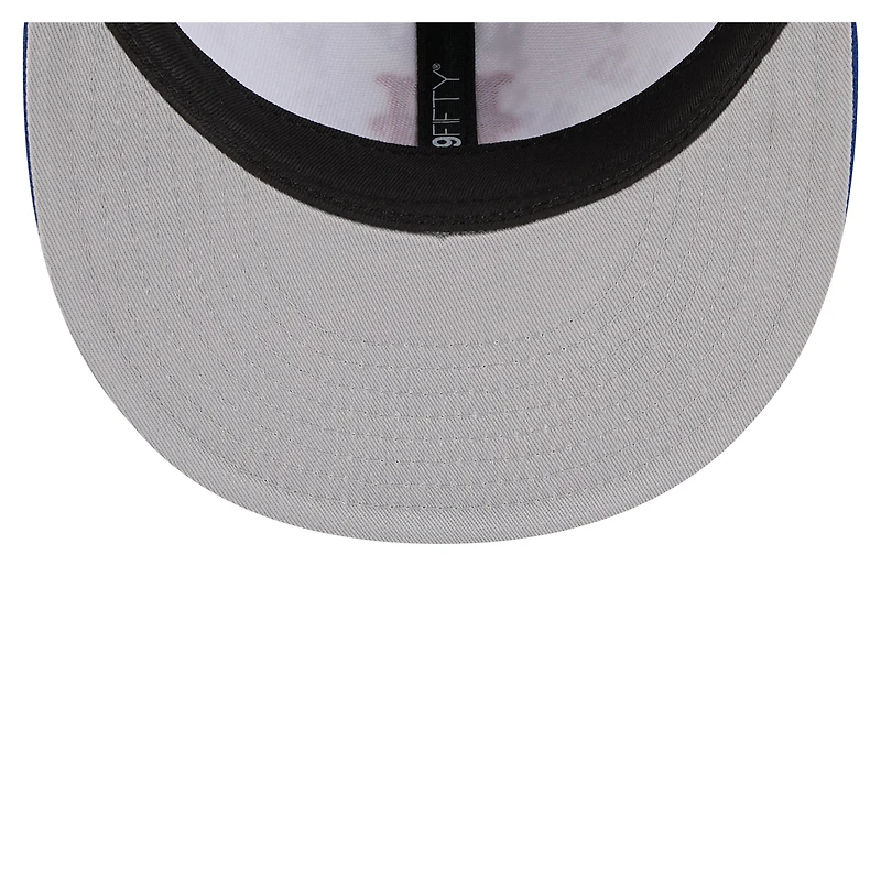 Casquette ajustée New Era York Mets Repeat 59FIFTY pour homme, blanche/bleue