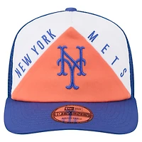 Men's New Era White/Royal New York Mets Retro Cut 19TWENTY Adjustable Trucker Hat