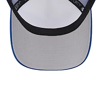 Casquette réglable 9FORTY Stacked A-Frame Trucker 9FORTY New Era pour hommes, blanc/royal New York Mets