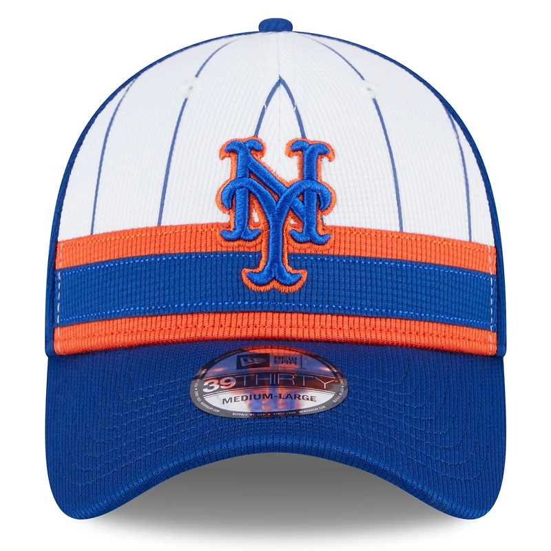 Casquette flexible 39THIRTY New Era pour hommes des York Mets 2024 Batting Practice