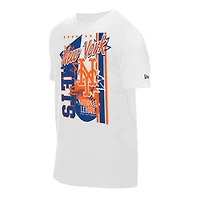 T-shirt New Era blanc à grand graphisme pour homme, motif national des York Mets