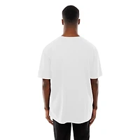 Men's New Era White York Mets Big Graphic Domestic T-Shirt