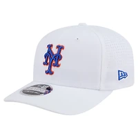 Casquette ajustable New Era blanche New York Mets COOLERA 9SEVENTY pour homme
