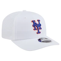 Casquette ajustable New Era blanche New York Mets COOLERA 9SEVENTY pour homme