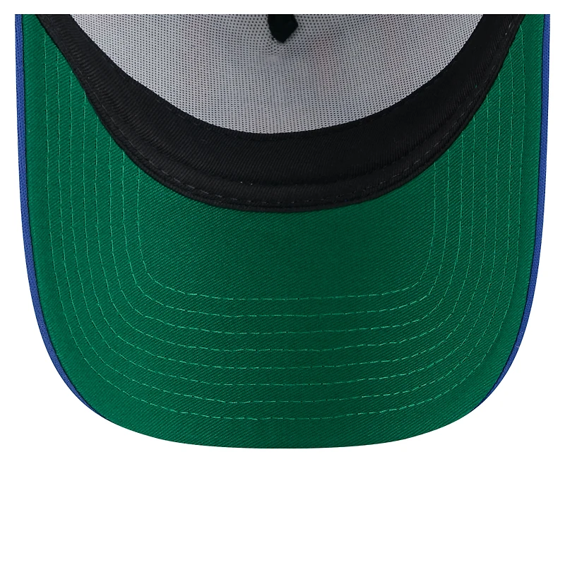 Casquette camionneur ajustable New Era blanche New York Mets 9FORTY A-Frame pour homme