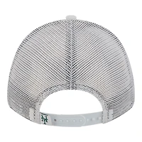 Casquette trucker ajustable New Era 9FORTY blanche à motif drapeau des Mets de New York pour homme
