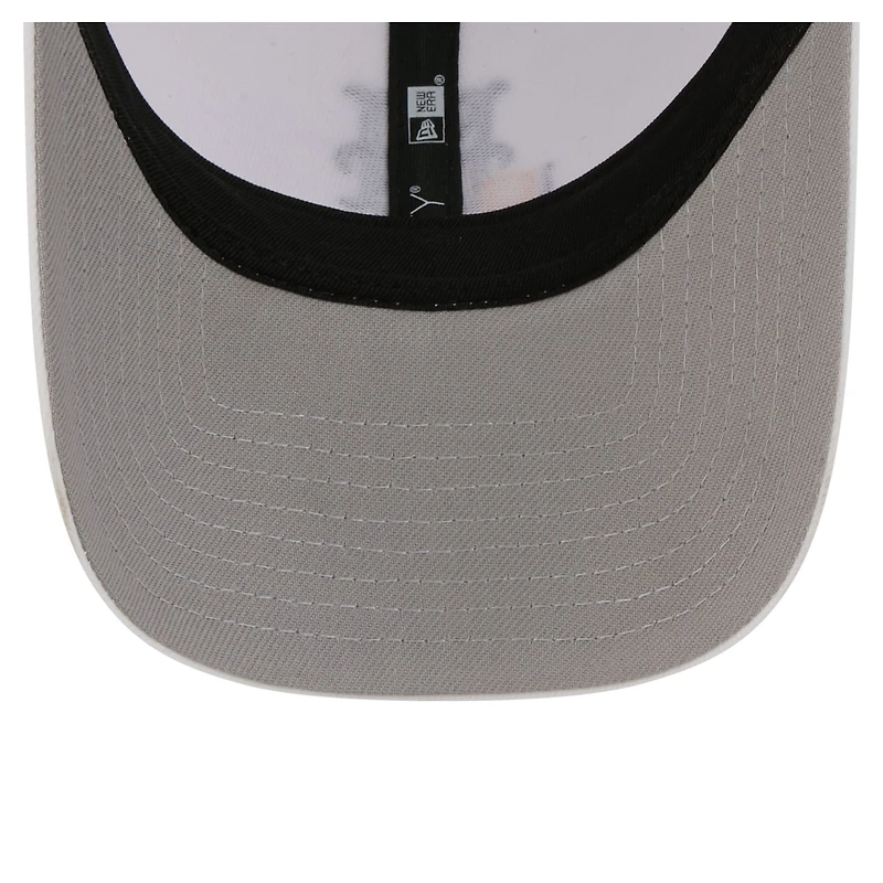 Casquette trucker ajustable New Era 9FORTY blanche à motif drapeau des Mets de New York pour homme