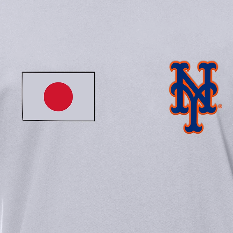 T-shirt New Era blanc pour homme avec drapeau japonais des Mets de York
