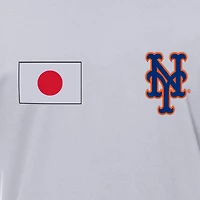 T-shirt New Era blanc pour homme avec drapeau japonais des Mets de York