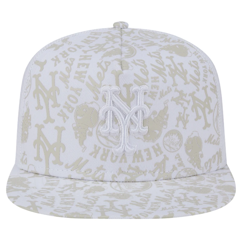 Casquette Snapback 9FIFTY Snapback A-Frame Trucker New York Mets Logo Dunes New Era pour hommes