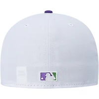 Casquette ajustée 59FIFTY avec écusson latéral New York Mets Era pour homme, blanche