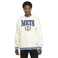 Men's New Era White York Mets Throwback Sweatshirt