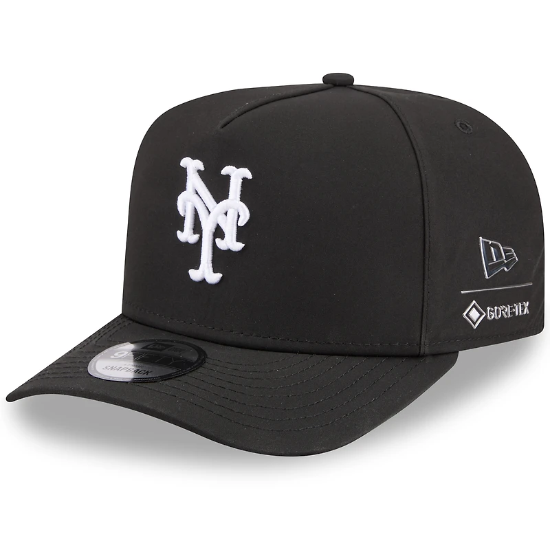 Men's New Era x GORE-TEX  Black New York Mets A-Frame 9FIFTY Adjustable Hat