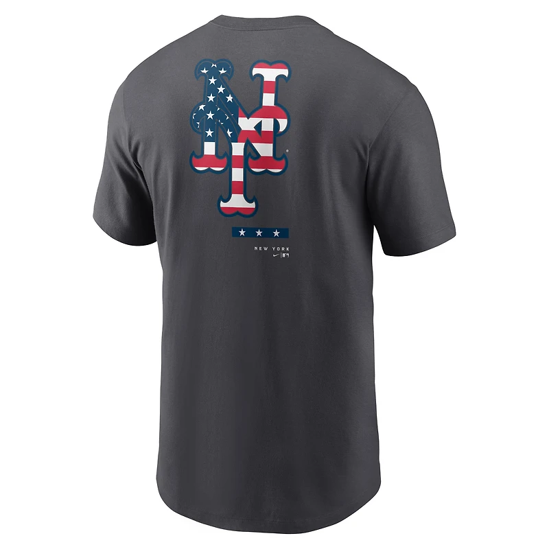 T-shirt Americana des New York Mets de Nike pour homme, anthracite