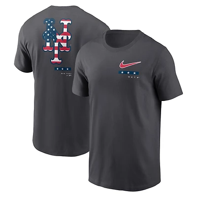 T-shirt Americana des New York Mets de Nike pour homme, anthracite