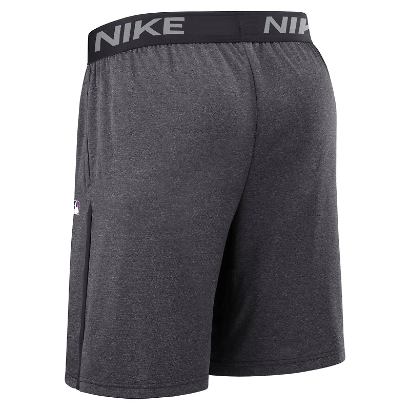 Short Nike anthracite New York Mets Authentic Collection City Connect Performance Knit pour homme