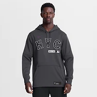 Sweat à capuche Nike City Connect Therma-FIT Authentic Collection Mets pour homme, couleur anthracite.