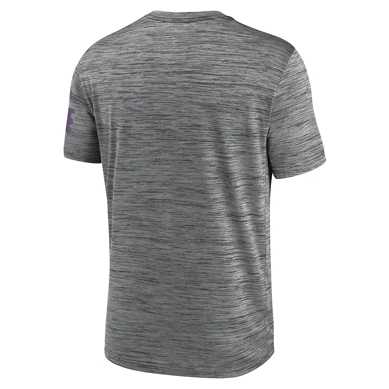 T-shirt Nike Authentic Collection City Connect Velocity Dri-FIT pour homme, couleur anthracite, New York Mets