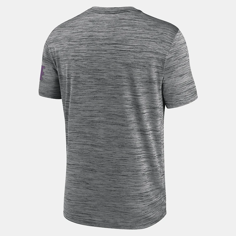 T-shirt Nike Authentic Collection City Connect Velocity Dri-FIT pour homme, couleur anthracite, New York Mets